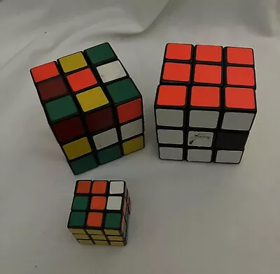 3 Vintage 80s Rubix Cubes Toy Puzzle Brain Teaser Original • $18.99