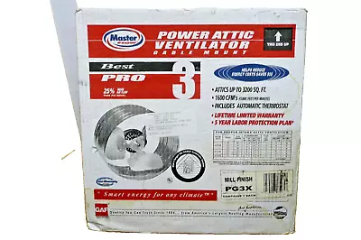Master Flow PG3X Power Attic Ventilator Gable Mount Best Pro 3 Auto Thermostat • $59.95
