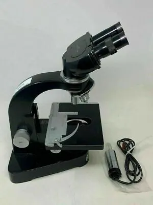 Leitz Wetzler Laborlux Binocular Microscope W/ 3.5X & 10X Objectives + Condenser • $104.97