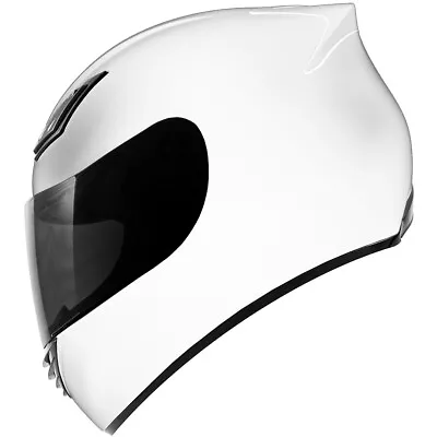 Motorcycle Helmet Full Face White DOT + Clear & Black Shield -XL & XXL • $49.95