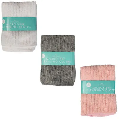 Pack Of 3 Face Cloth Soft Microfibre Flannel Wash Cloths Baby Travel Sports Gym • £3.50