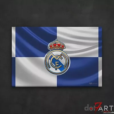 36 X24  Real Madrid CF - 3D Badge Over Flag Open Edition  • $331.16