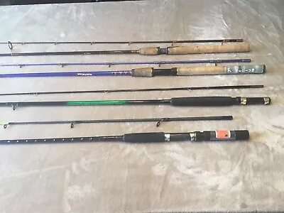 4 Fishing Poles 1 Fly Rod 3 Casting Rods- Cabelas-bass Pro-zebco-hook Master . • $39