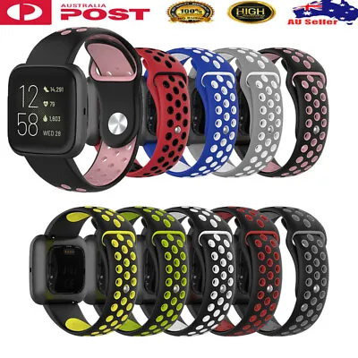 $3.59 • Buy For Fitbit Versa 2 / Versa / Lite/Blaze Wristband Replacement Band Silicone Band