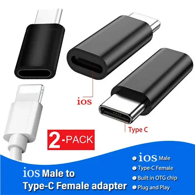 Type C Male To 8 Pin Female Adapter Converter For IPhone Android Cellphone • $6.99