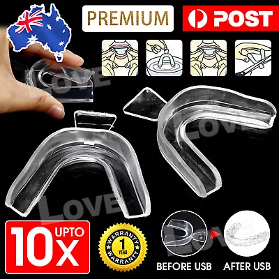 $6.95 • Buy 2x Mouthguard Teeth Grinding Mouth Guard Night Bruxism Clenching Sleeping Dental
