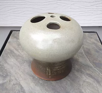 Pottery Flower Frog Vase Mushroom Shape • $19.99