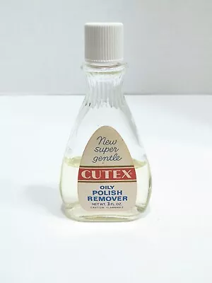 Vintage CUTEX Glass Bottle Oily Nail Polish Remover  Display Prop • $10