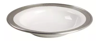 Match Pewter Convivio White Dinner Plate 7477638 • $1200