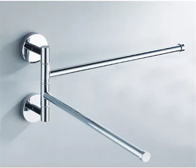 Household Rotating Towel Bar Stainless Steel Wall Mount Storage Rackconvenient • $18.68