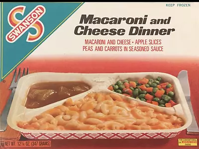 1985 LARGE SWANSON TV MACARONI CHEESE FROZEN DINNER Metal Magnet 3x4 Inches 8696 • $5.95