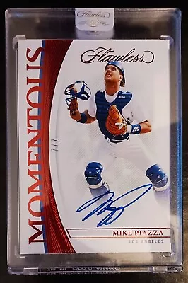 MIKE PIAZZA-2022 Flawless RUBY (#7/7) AUTO/AUTOGRAPH-MINT? 1/1 Type • $139.89