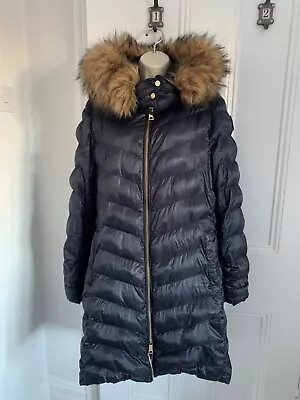 Holland Cooper Navy Padded Mid Length CHAMONIX Style Coat Size XL. • £100