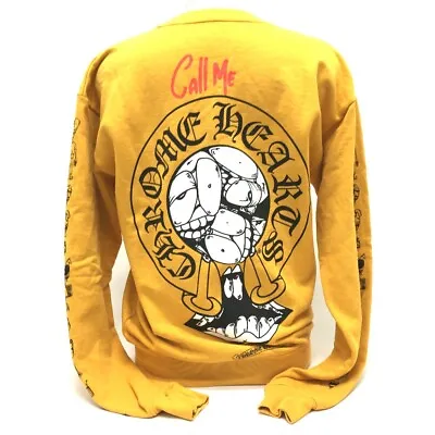 CHROME HEARTS X Matty Boy PPO Mustard LS Long Sleeve Trainer Sweat • $840