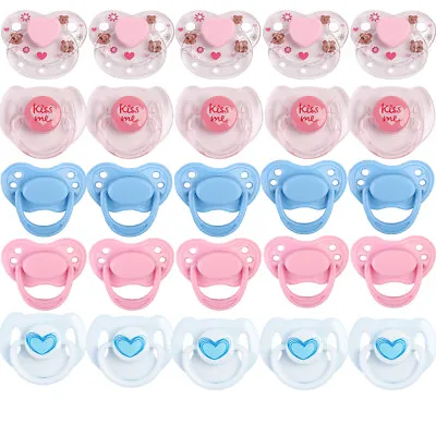 10pcs Reborn Doll Magnetic Dummy Pacifier For Newborn Baby Doll Accessories Gift • £17.99