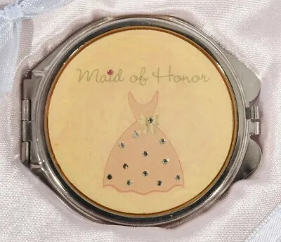 Maid Of Honor Gift Wedding Gift Compact Mirror Rhinestone  • $10