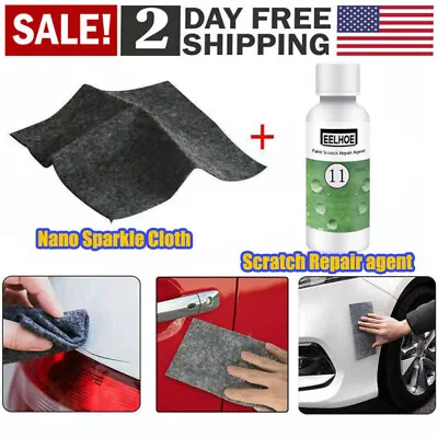 Car Scratches Remover + Nano Sparkle Cloth Magic Cloth Scratch Remover Kit USA • $6.45