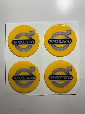 Set Of 4 Pcs Volvo Center Wheel Cap Stickers Decal Rims Emblem Logo Gas Tank • $15.96