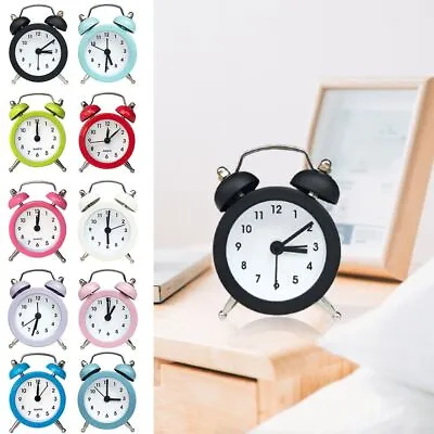 Quartz Table Clock Digital Clock Home Decoration Alarm Clock Twin Bell Loud • $8.80