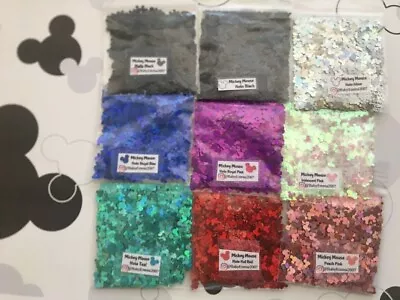 Solvent Resistant MICKEY MOUSE Glitter-U Choose Color-Nail Art Face Craft-tsp-US • $2.57