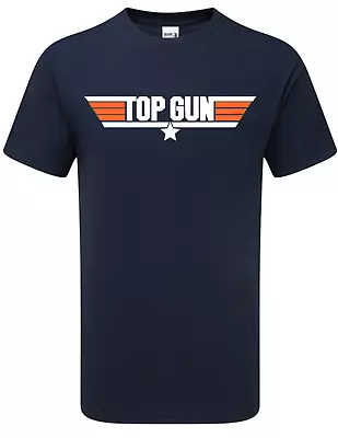 Top Gun T-shirt Tee Top Airplane Movie Unisex MEn's And Women's T-shirt • £7.99