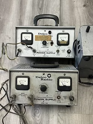 2 Vintage Delco Radio Electronically Filtered Power Supply Model P-612 • $88