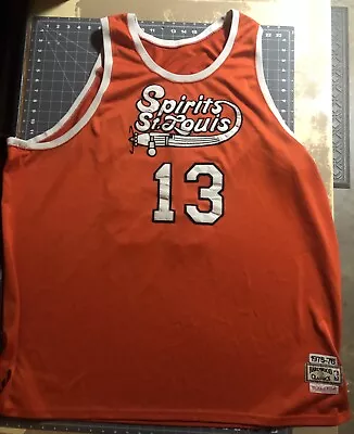 Vintage Mitchell & Ness Spirits Of St. Louis Moses Malone #13 Jersey  1975-1976 • $40