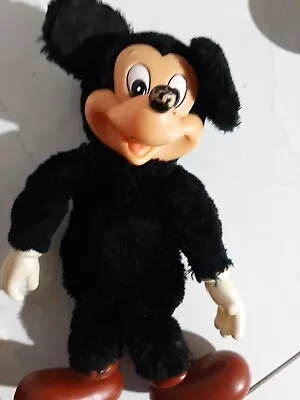 Vintage Disney Mickey Mouse Rubber Face Stuffed Animal Plush Doll Toy Applause • $9.95