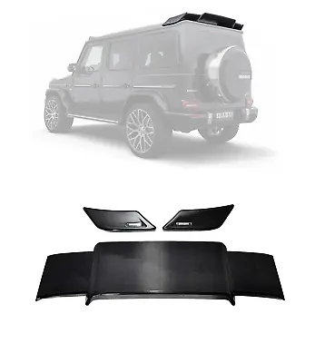 W463A Brabus Style Carbon Roof Rear Spoiler Trim Set W464 G Class Mercedes G63 • $2688