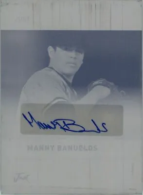 MANNY BANUELOS 2011 Just DRAFTED Autograph Rookie Auto Plate RC 1/1 • $41.99