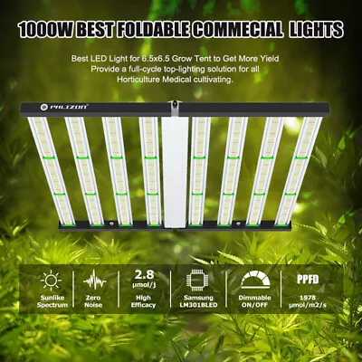 1000W Pro LED 8Bar Grow Light Indoor Commercial Medical Lamp Full Spectrum Lamp • $459.64