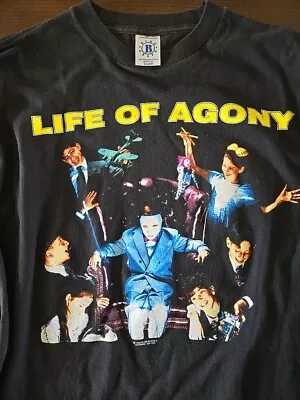 VERY RARE Life Of Agony Ugly Long Sleeve Shirt 90s Black NYCHC Blue Grape XL  • $799.99