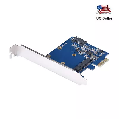 PCI-E To SATAIII Card To MSATA SSD+SATA3.0 Combo Extender Adapter  • $17.98