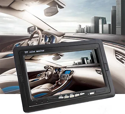 7'' TFT LCD Color 2 Video Input DVD VCR Car Rear View Headrest Monitor 1024x600 • $38.13