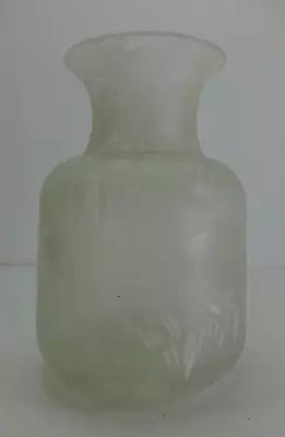 Vintage Vase Crackle Glass Design 20cm Interior Design Clear White Flowers • £22.99