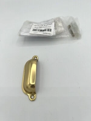 $11 • Buy Rejuvenation Hardware Bin Pull 3  Aged Brass Vernon C100191 Pottery Barn 
