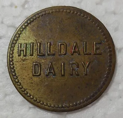 Dubuque Iowa Hilldale Dairy Good For 1 Pint Milk Token  • $14.99