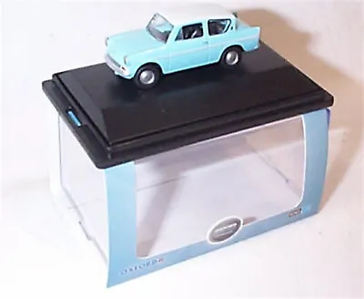£7.50 • Buy Oxford 76105007 Ford Anglia Light Blue/Ermine White 1:76 Scale New In Case