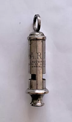 Vintage WW2 ARP Air Raid Wardens Whistle J Hudson & Co • £11.99