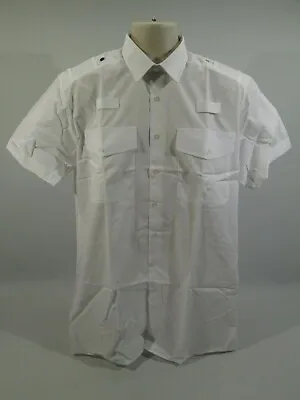 £11.99 • Buy Genuine Ex Police Mens White Shirt Long/Short Sleeve Formal Occasion Uniform NEW