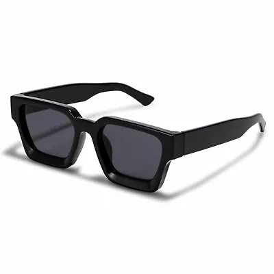Hip Hop Fashion Large Dark Black Tint Mens Top Quality Sunglasses • $14.99