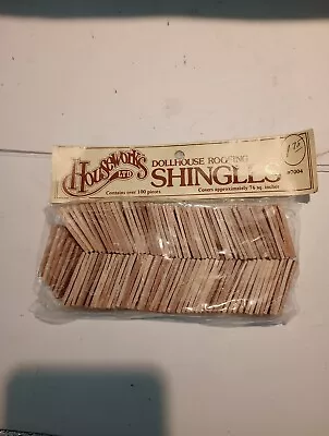 Vtg Houseworks Dollhouse Roofing Shingles #7004 76 Sq  Coverage  100pcs Sealed  • $12