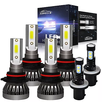 For 2002-2006 GMC Envoy XL 9005 9006 880 Headlight+Fog Light LED Combo Bulbs Kit • $39.99