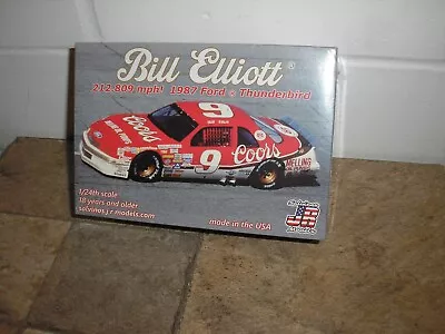 Sealed NASCAR 1/24 Bill Elliott 1987 Ford 212.809 Mph T-Bird Thunderbird Free SH • $44.99