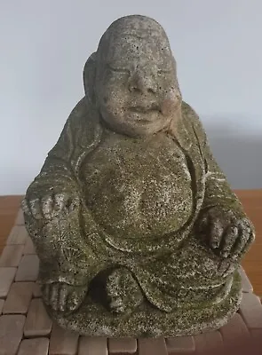 Weathered Stone Laughing Buddha For Outdoors/ Garden (2nd Of Two)  • £20