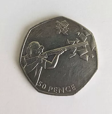 Extremely Rare 2011 Olympic Shooting 50p Coin • £3.49