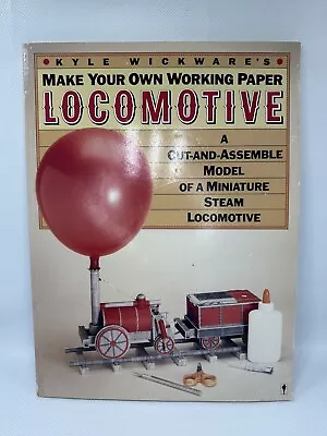 Make Your Own Working Paper Locomotive By Kyle Wickware Mini Steam Engine • $10