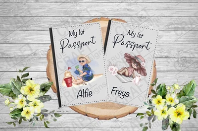 £12.99 • Buy Personalised My 1st Passport Holder | Holiday Passport Boy And Girl Design