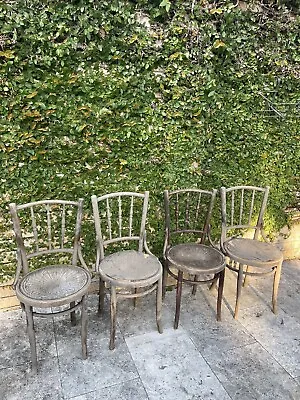 $40 • Buy Antique/Vintage Brentwood Timber Chairs X 4