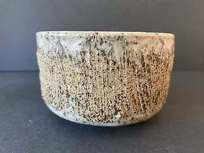 Mid Century Textured Brutalist Pottery Planter Vase Artist Studio Signed CID 5” • $29